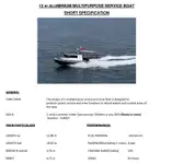 12mt Aluminium Multipurpose Servive Boat