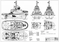 32m Azimuth ASD Tug FiFi-1 - 70 ton BP - ABS Classed LNG Terminal Tug